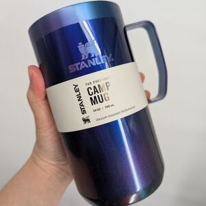 new STANLEY Stay Hot Camp coffee Mug Cup 24 OZ Star Shine Blue ✨ 💙